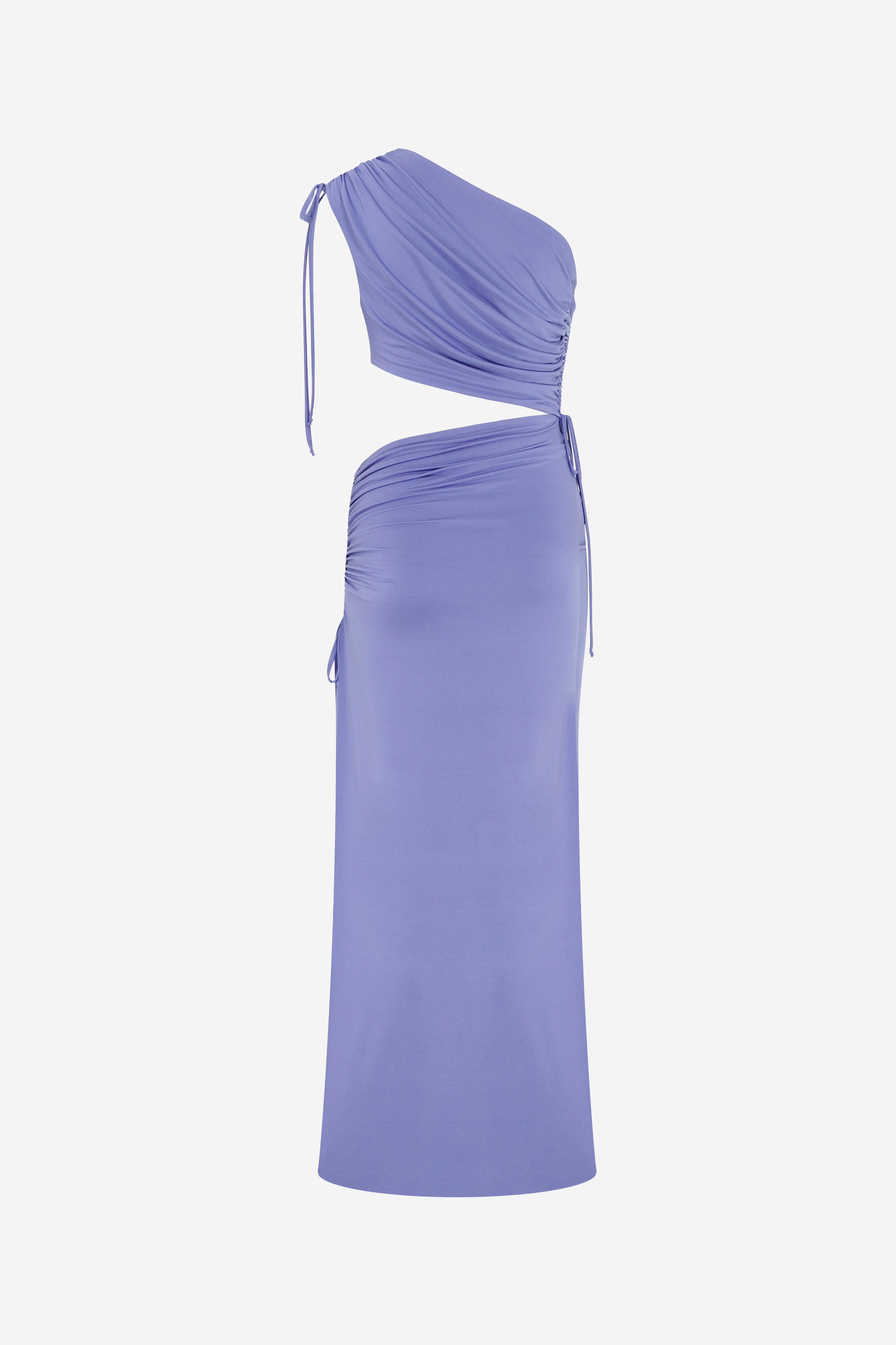 AGATTI-ONE SHOULDER CUT OUT DRESS in Lilac