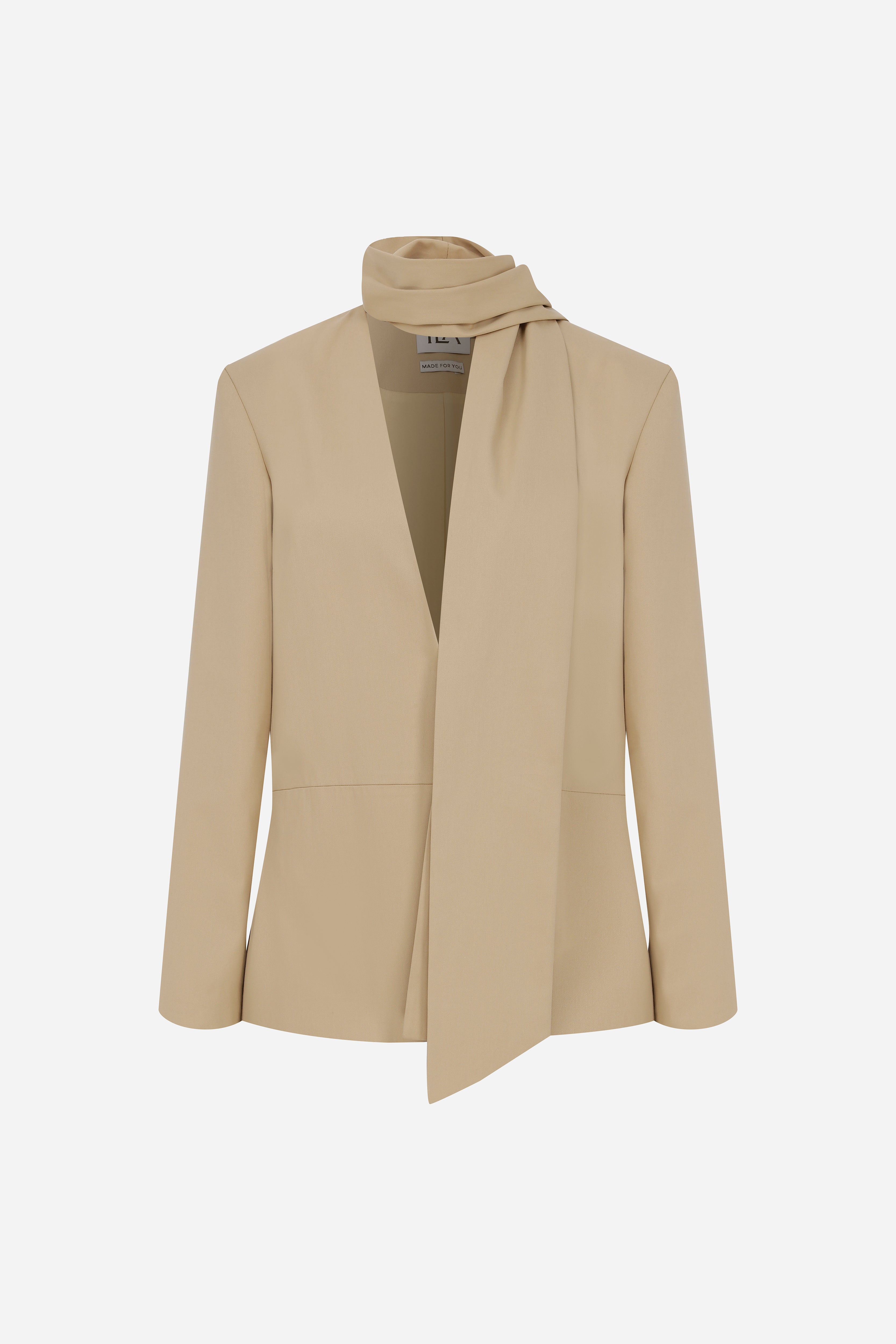 Anny - Oversized Blazer with Scarf Detail