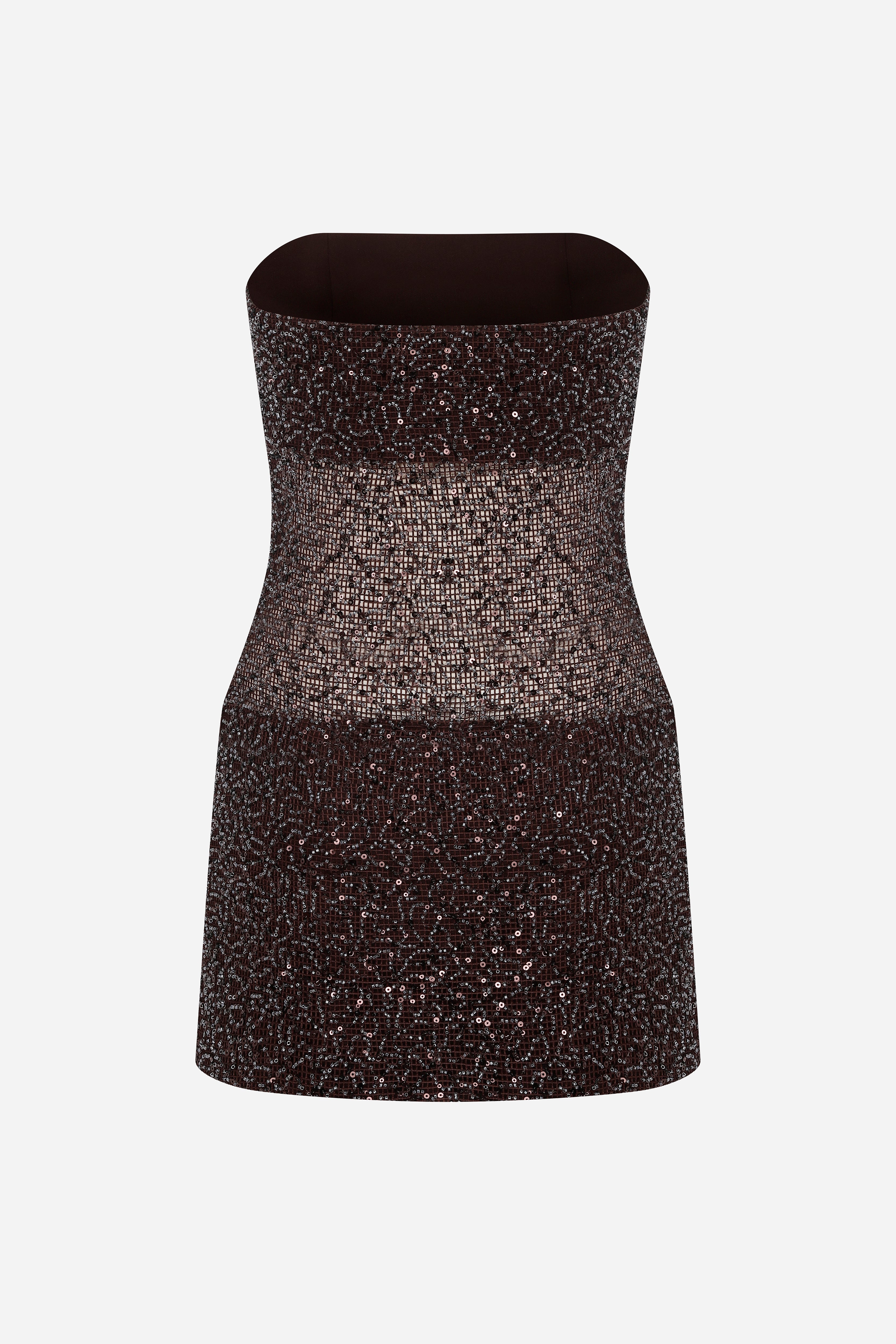 Lisa - Strapless Mini Sequin Dress