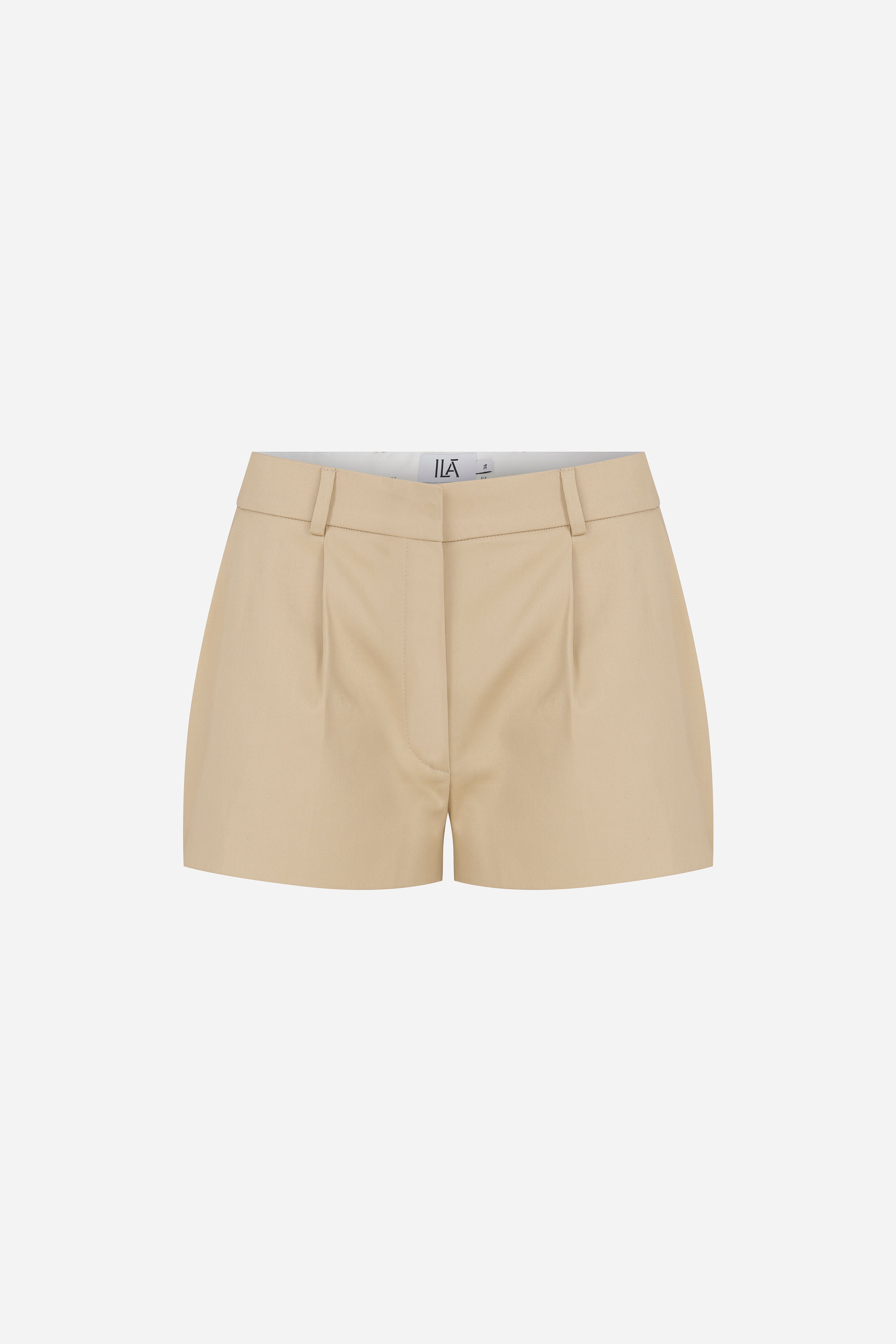 Lou - Tailored Pleated Mini Shorts