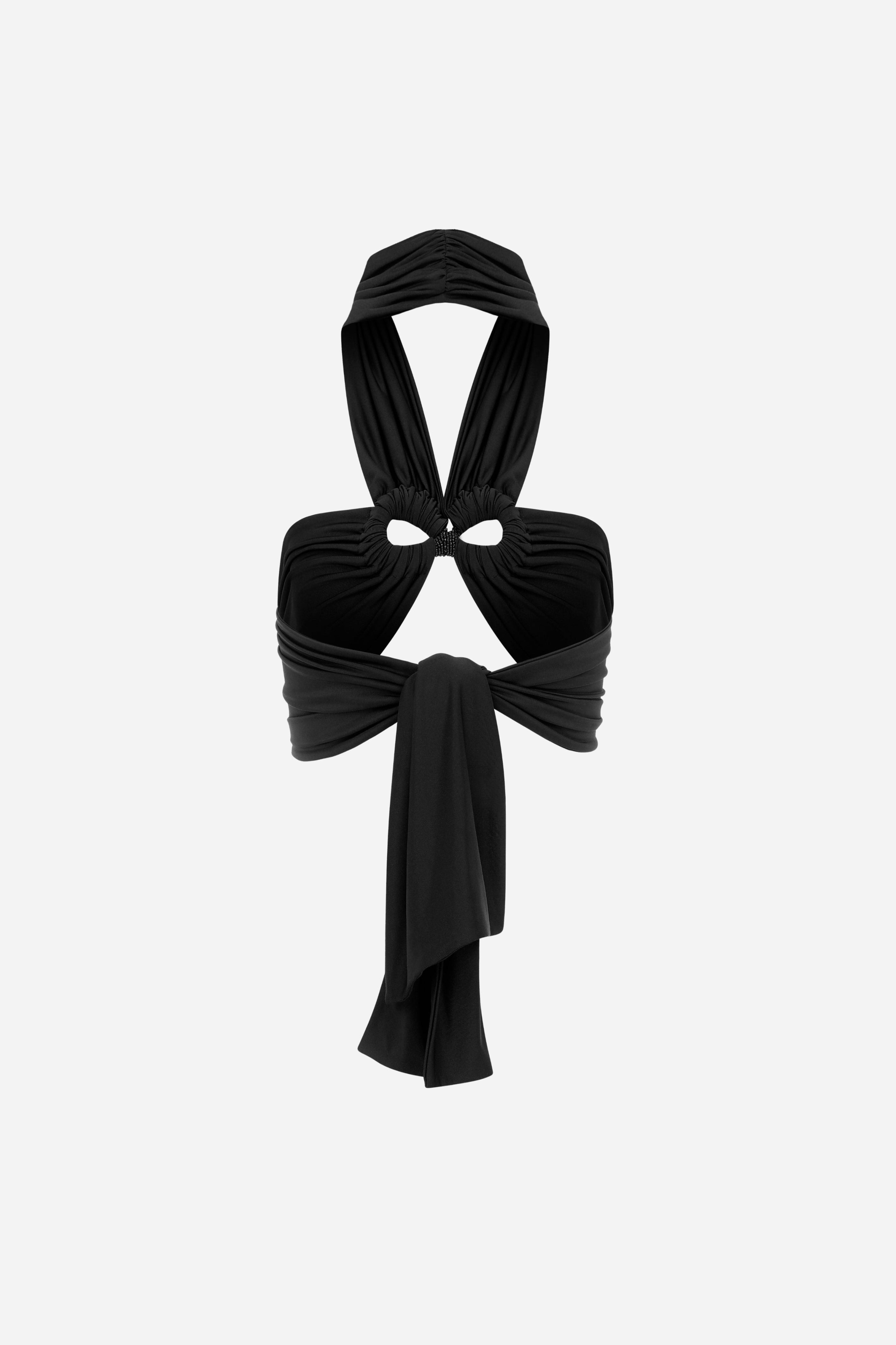 Valeria - Jersey Top With Accessory