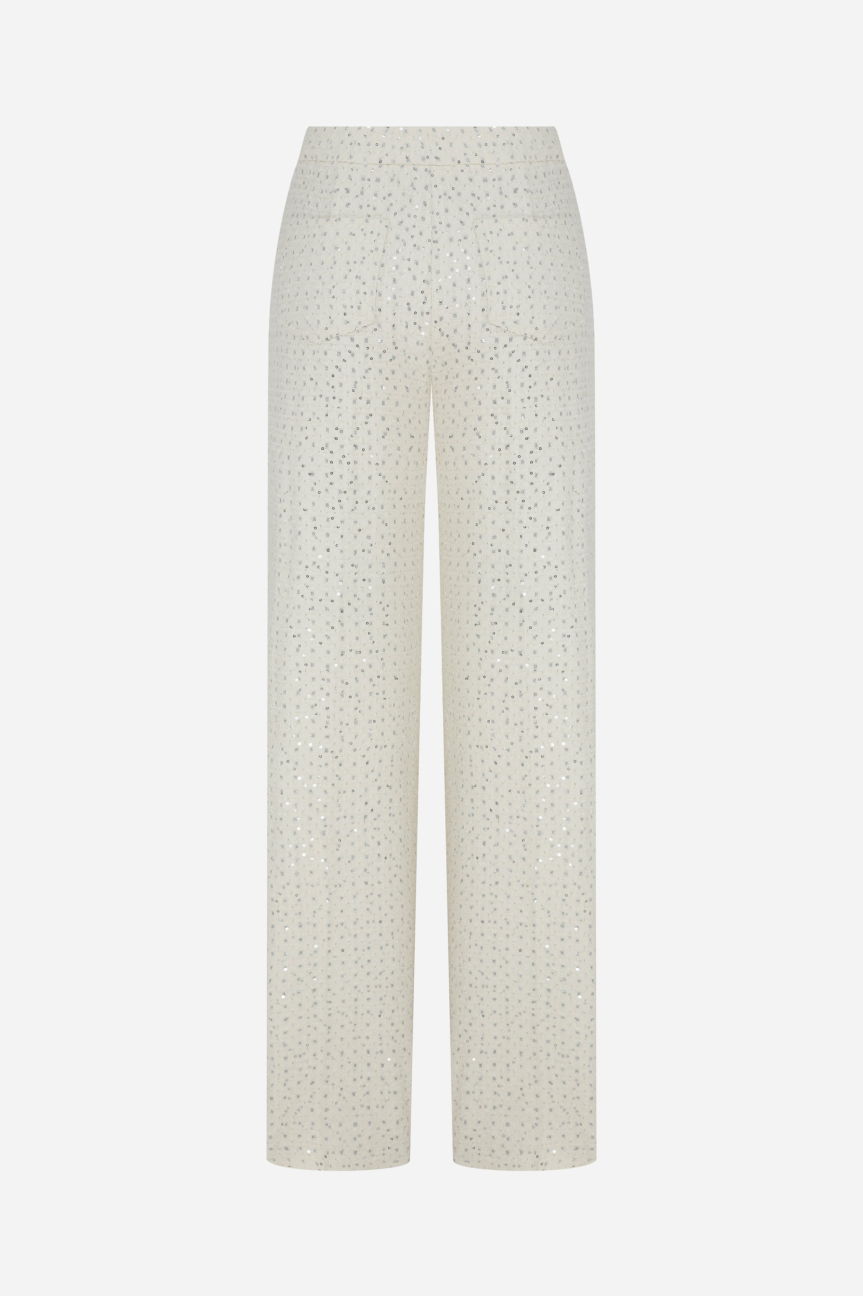 Zee - Double Pleated Tailored Trousers in Denim