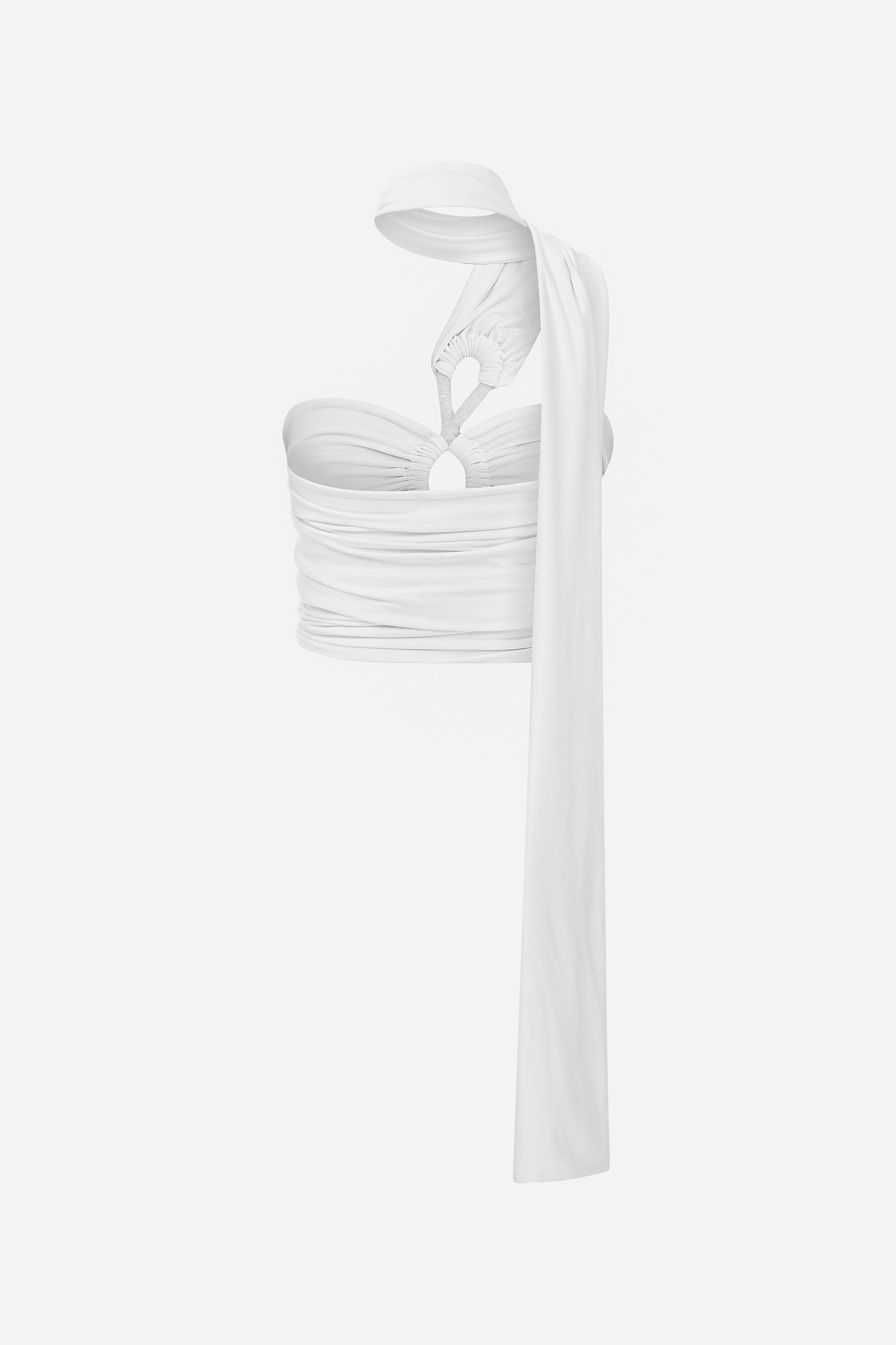 AURORA-JERSEY TOP WITH HANDMADE ACCESSORY