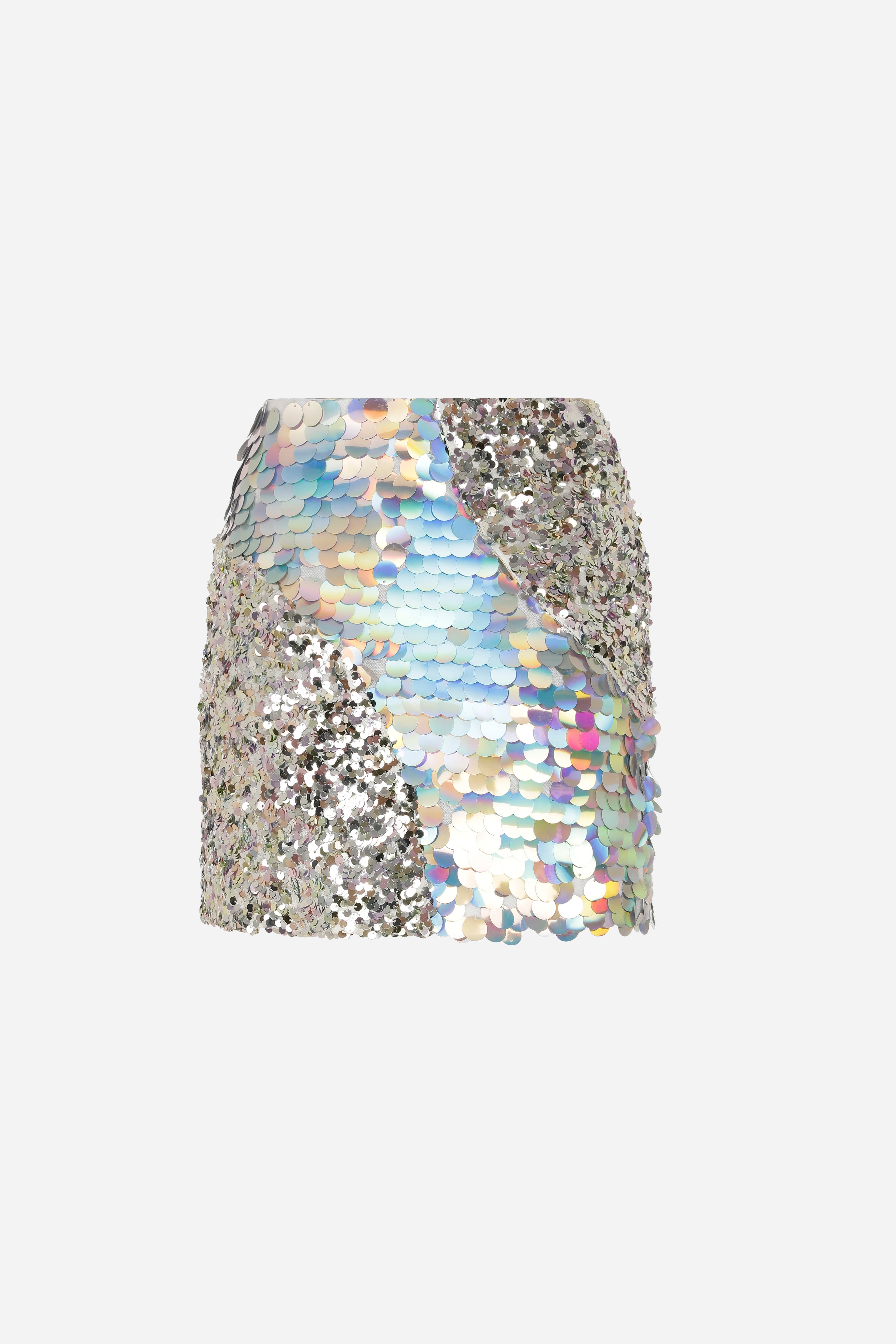 ALDA - Mini skirt with patchwork sequins