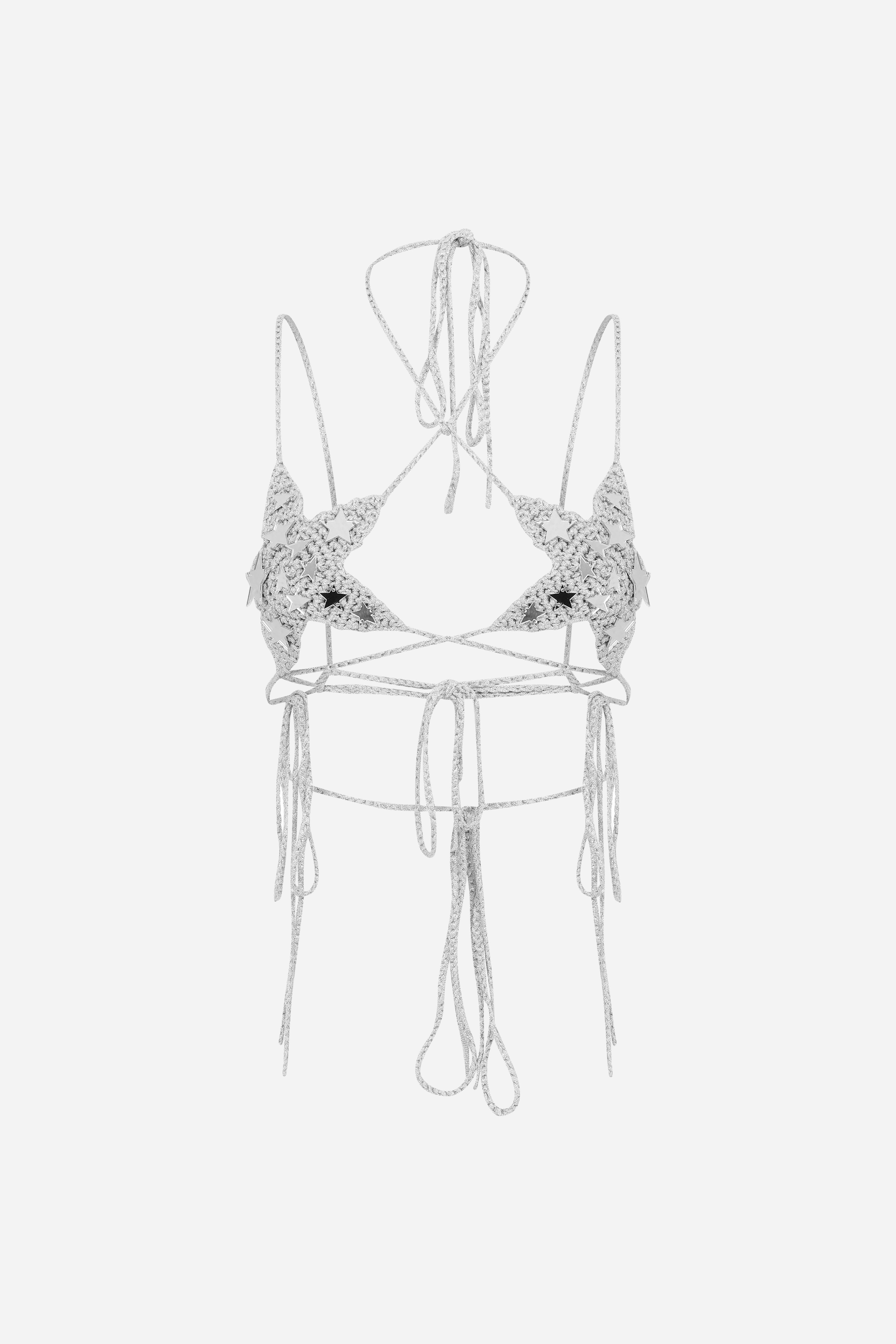 DITA-HANDMADE STAR SHAPED BRA WITH MIRROR DETAILS