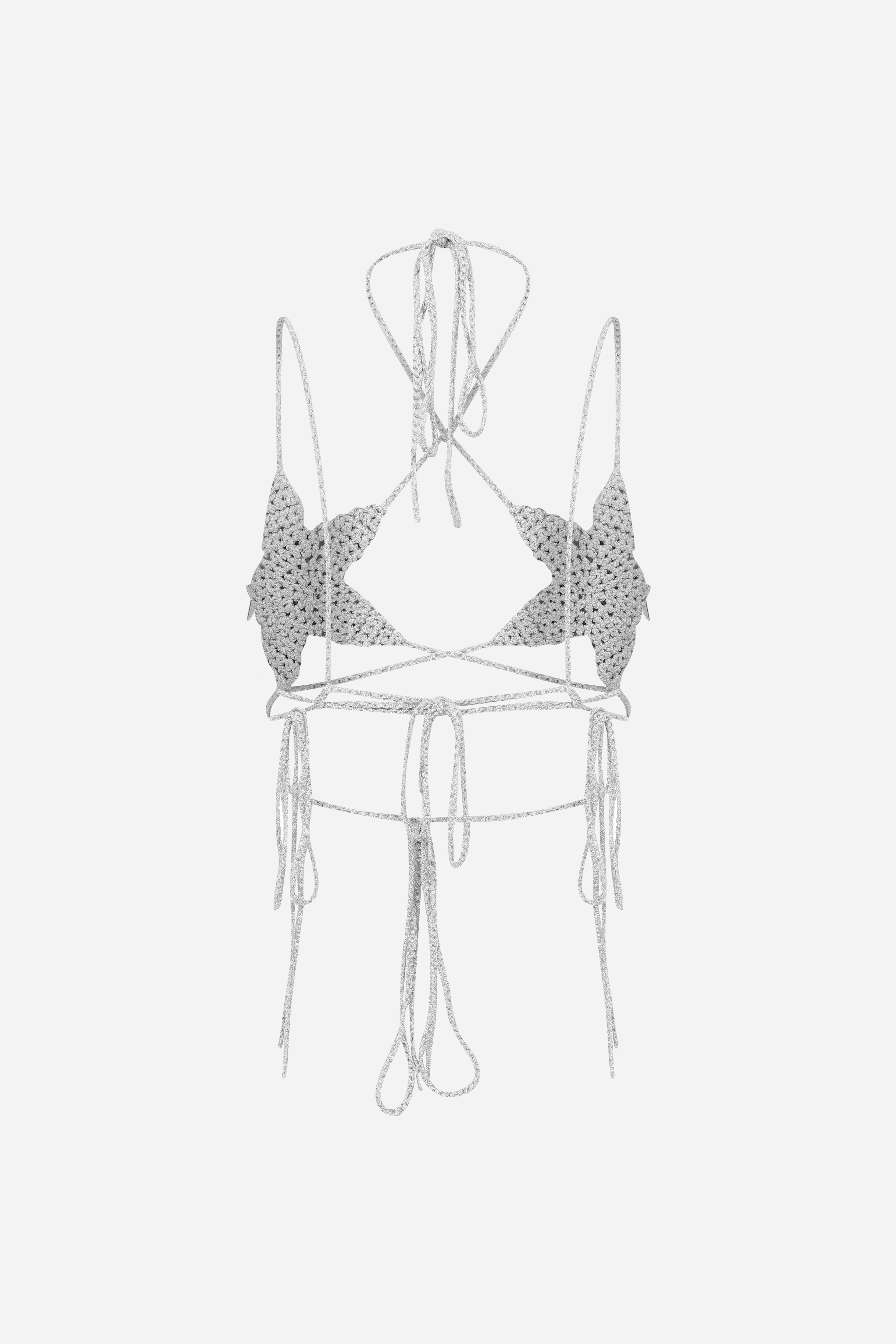 DITA-HANDMADE STAR SHAPED BRA WITH MIRROR DETAILS