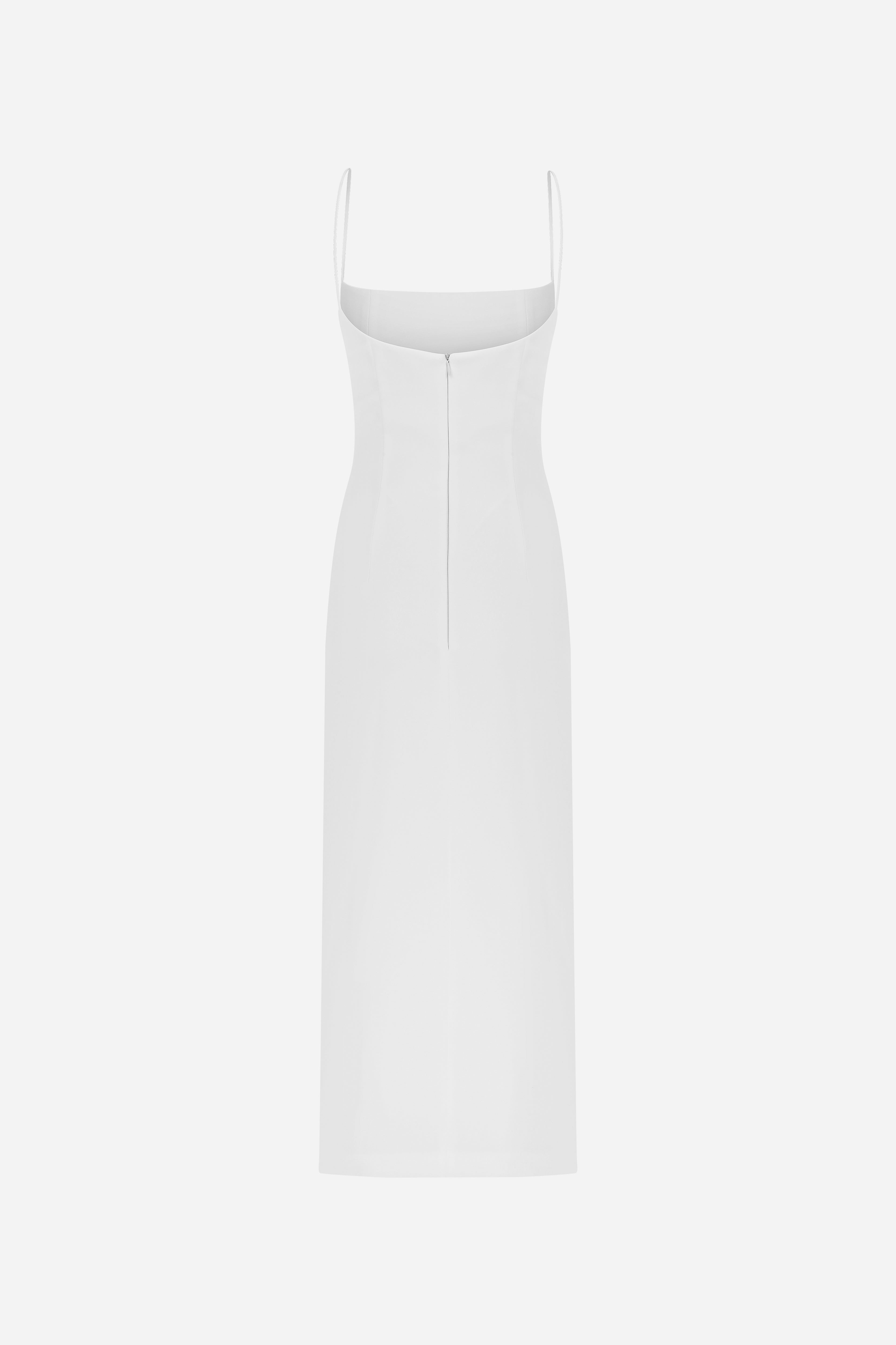 DOM-MIDI DRESS WITH SLIT