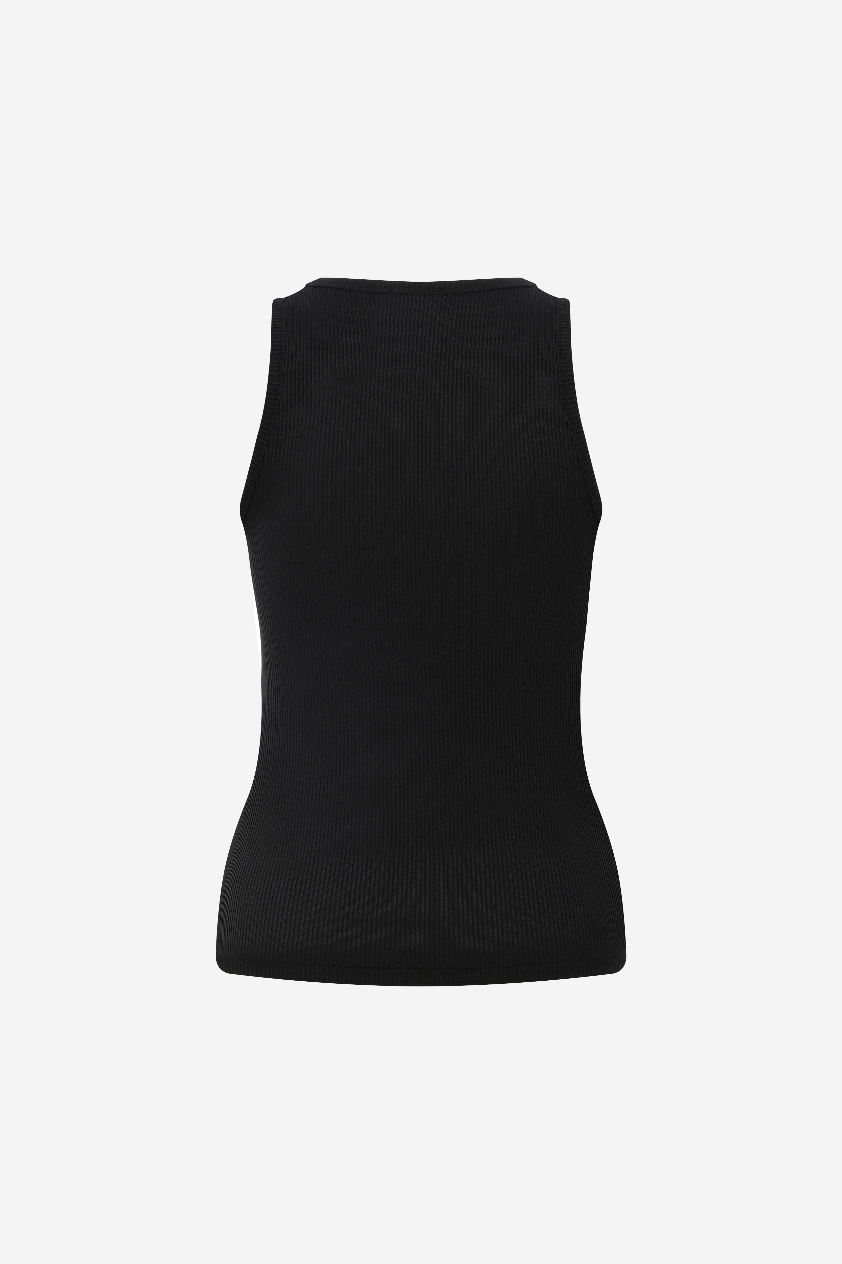 ENA - U NECK BLACK TANK TOP