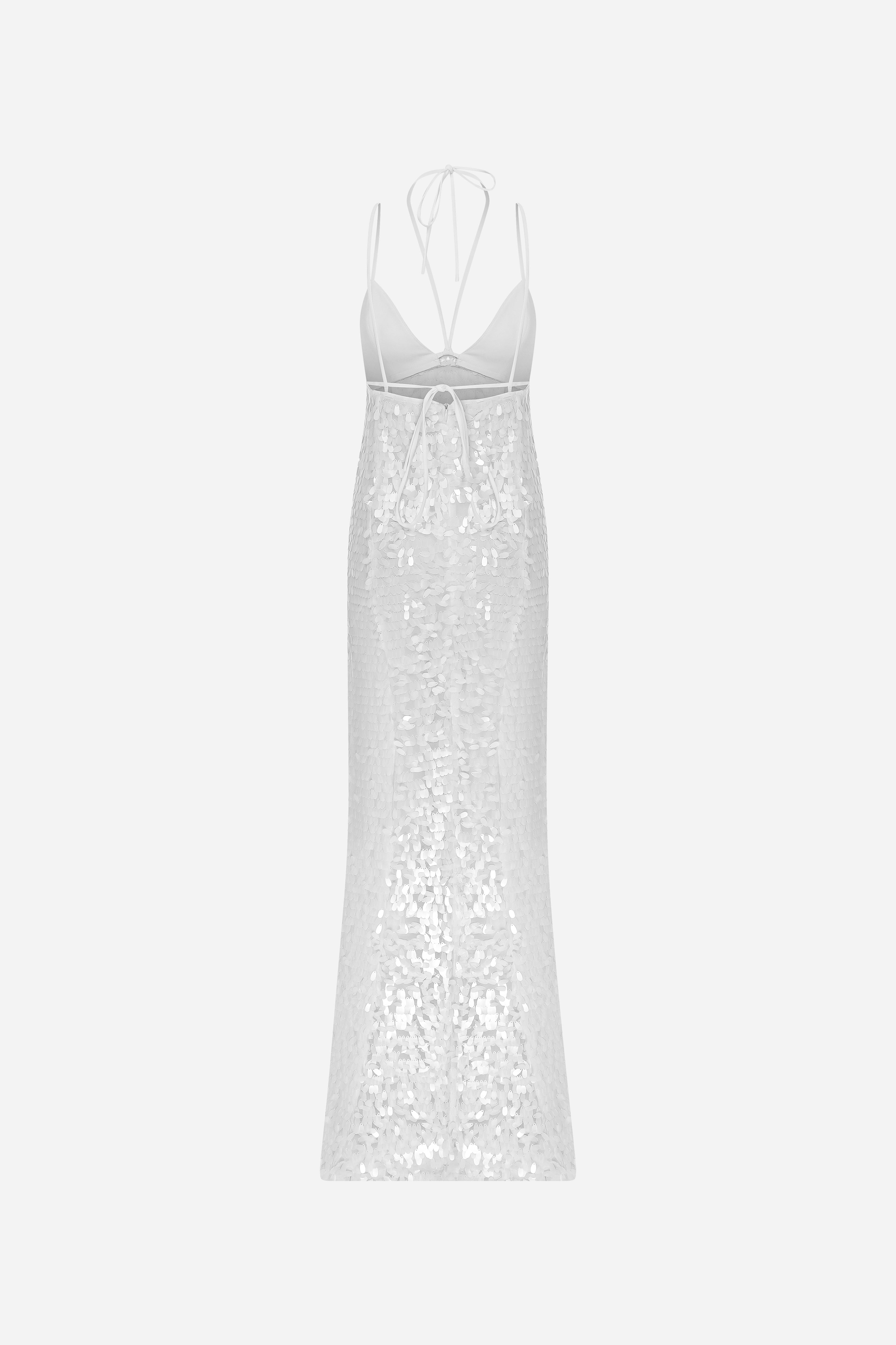 HYPER-LONG SEQUIN DRESS