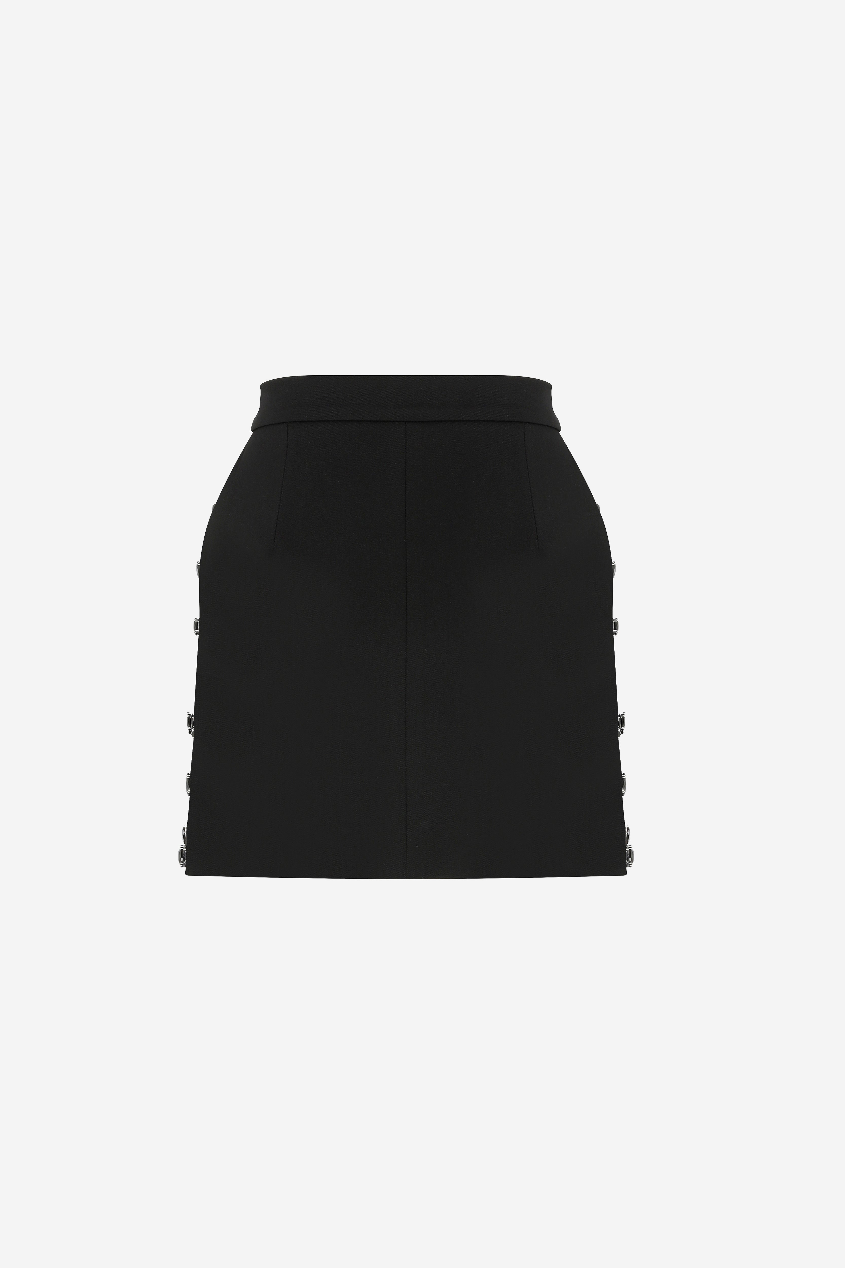 Ilta - Stone Embroidered Mini Skirt