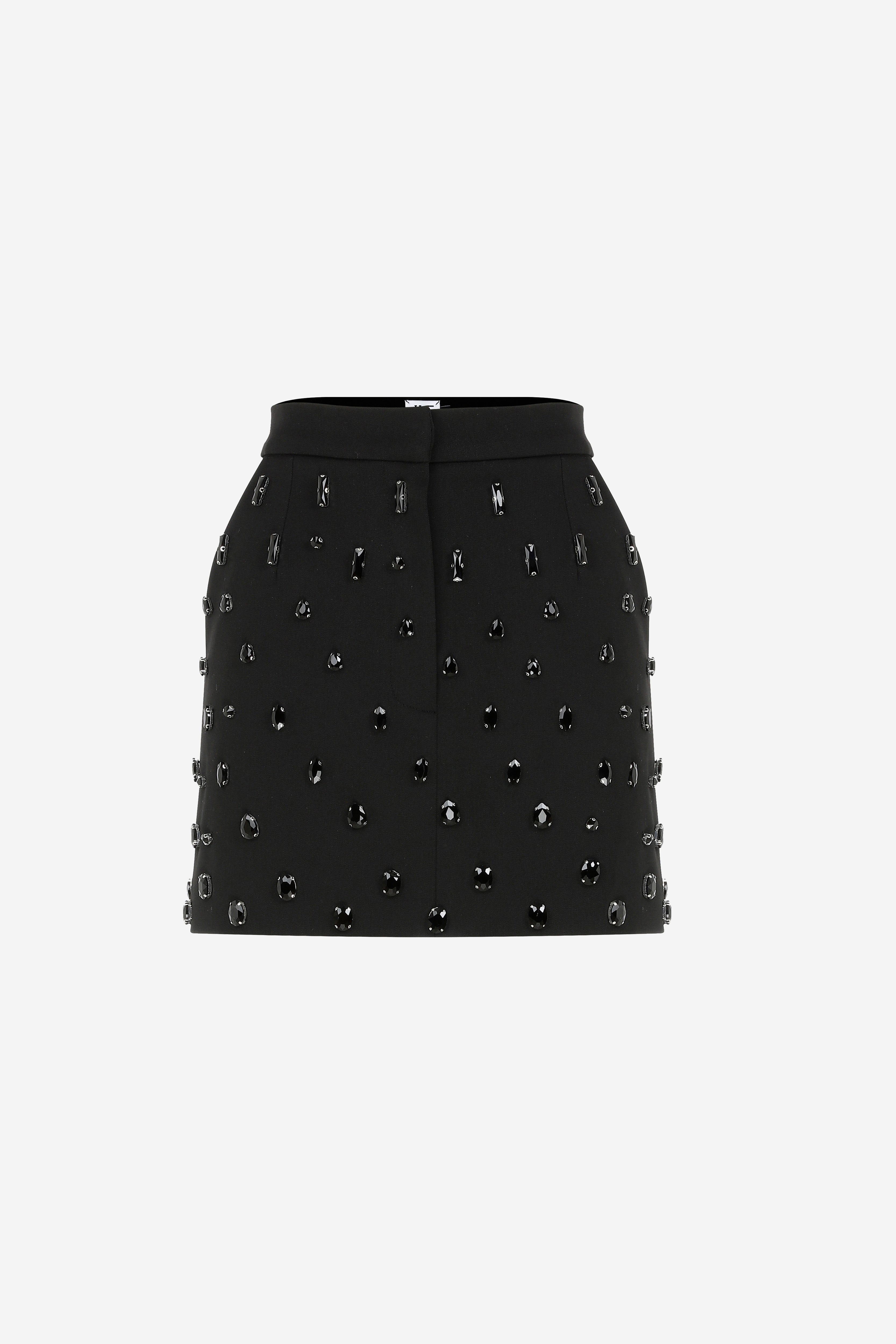 Ilta - Stone Embroidered Mini Skirt