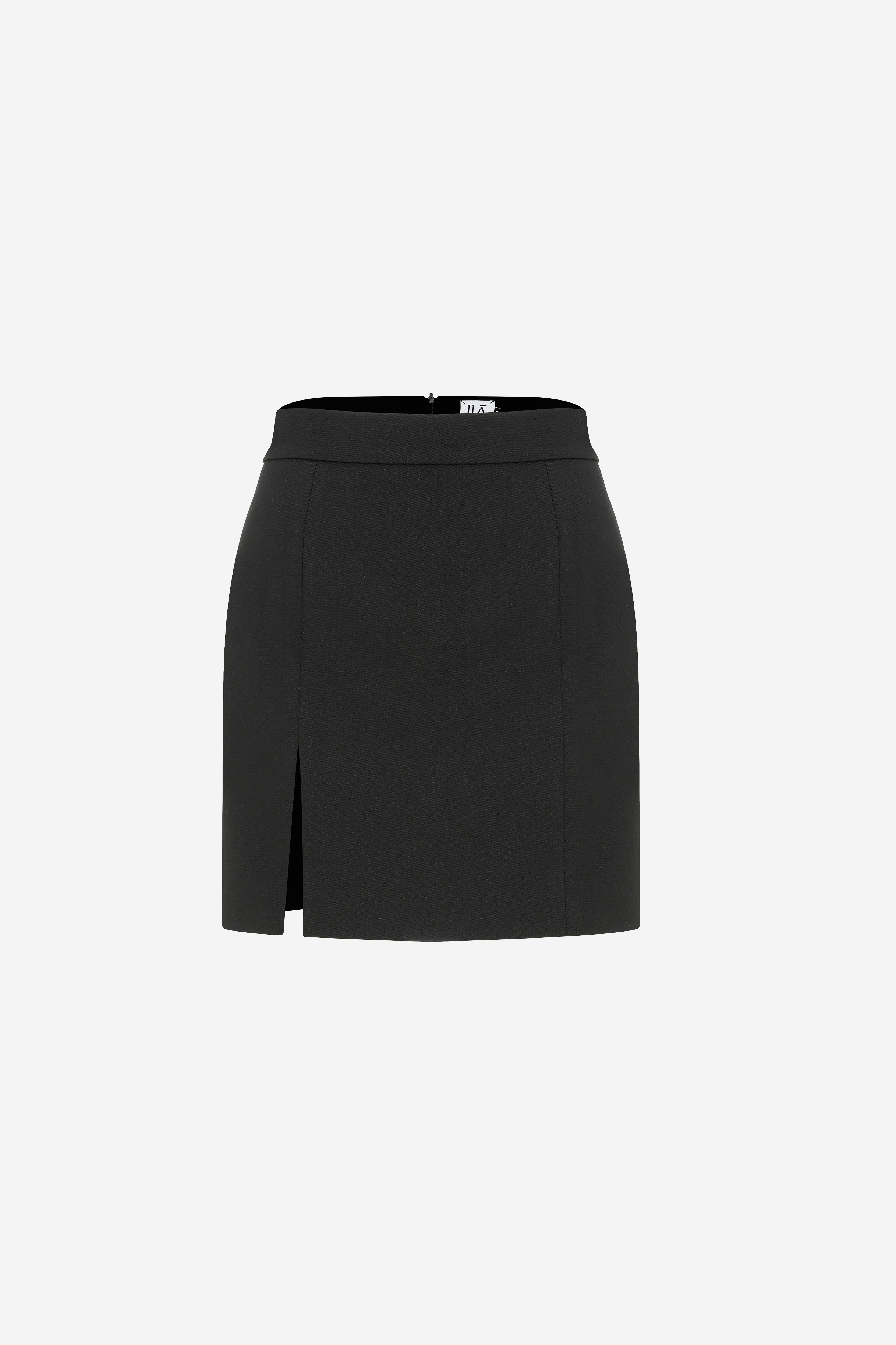 Janine - Mini Skirt With Front Slit
