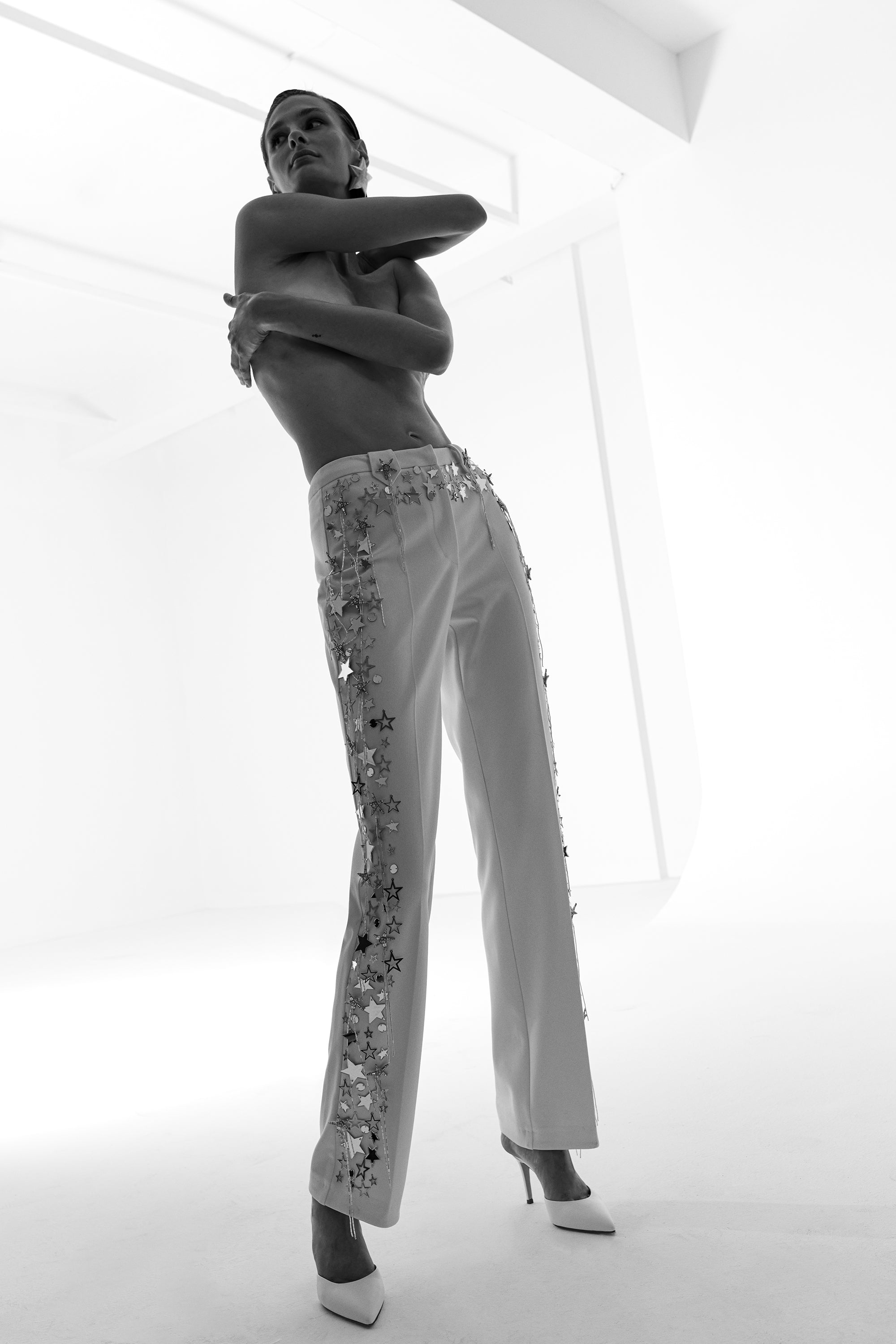 Jupiter - Regular Fit Trousers With Star Accessories