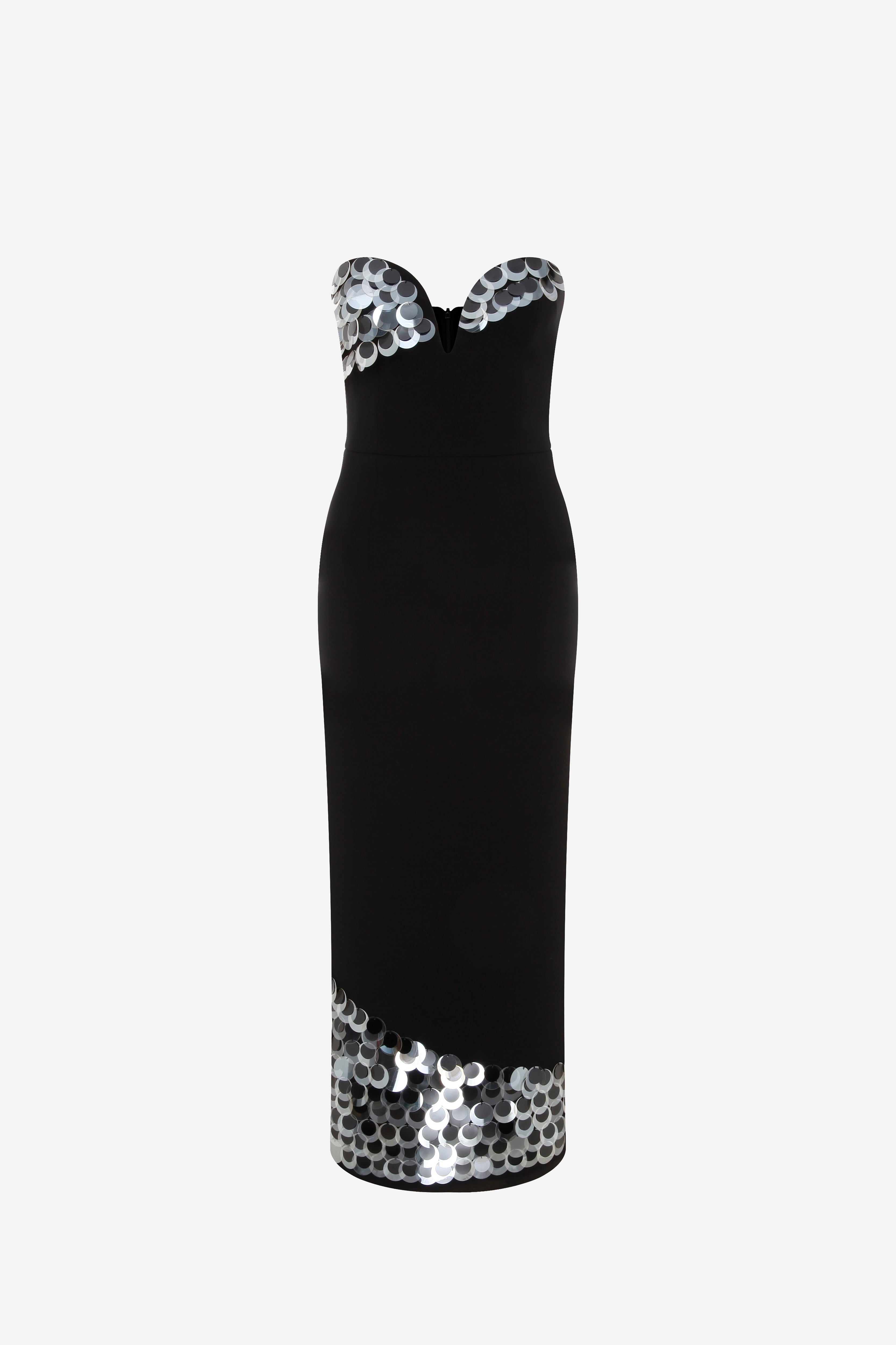 NEO - CORSET DRESS WITH HAND-STITCHED SEQUIN DETAILS