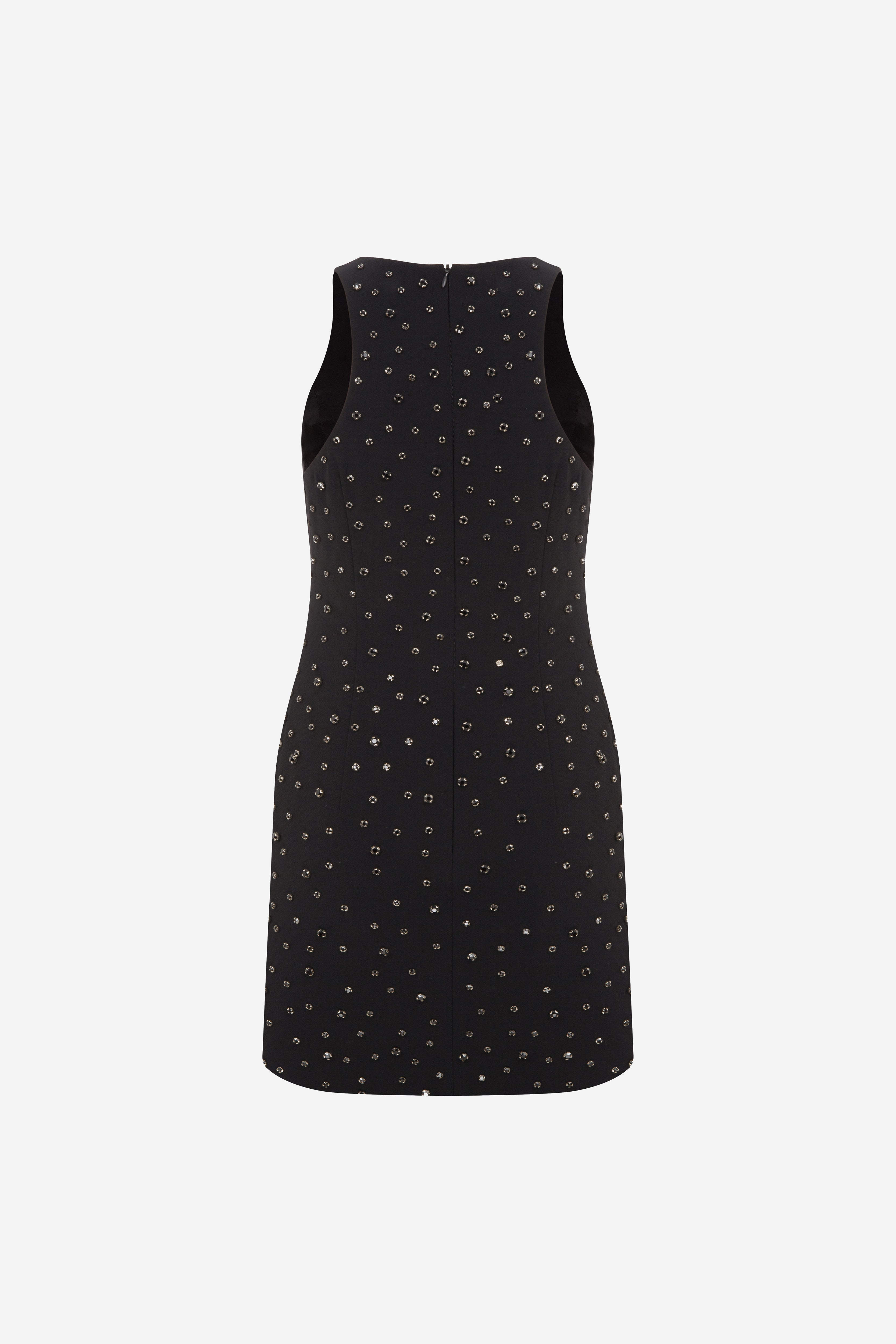 SAMAR - EMBELLISHED HALTER NECK MINI DRESS