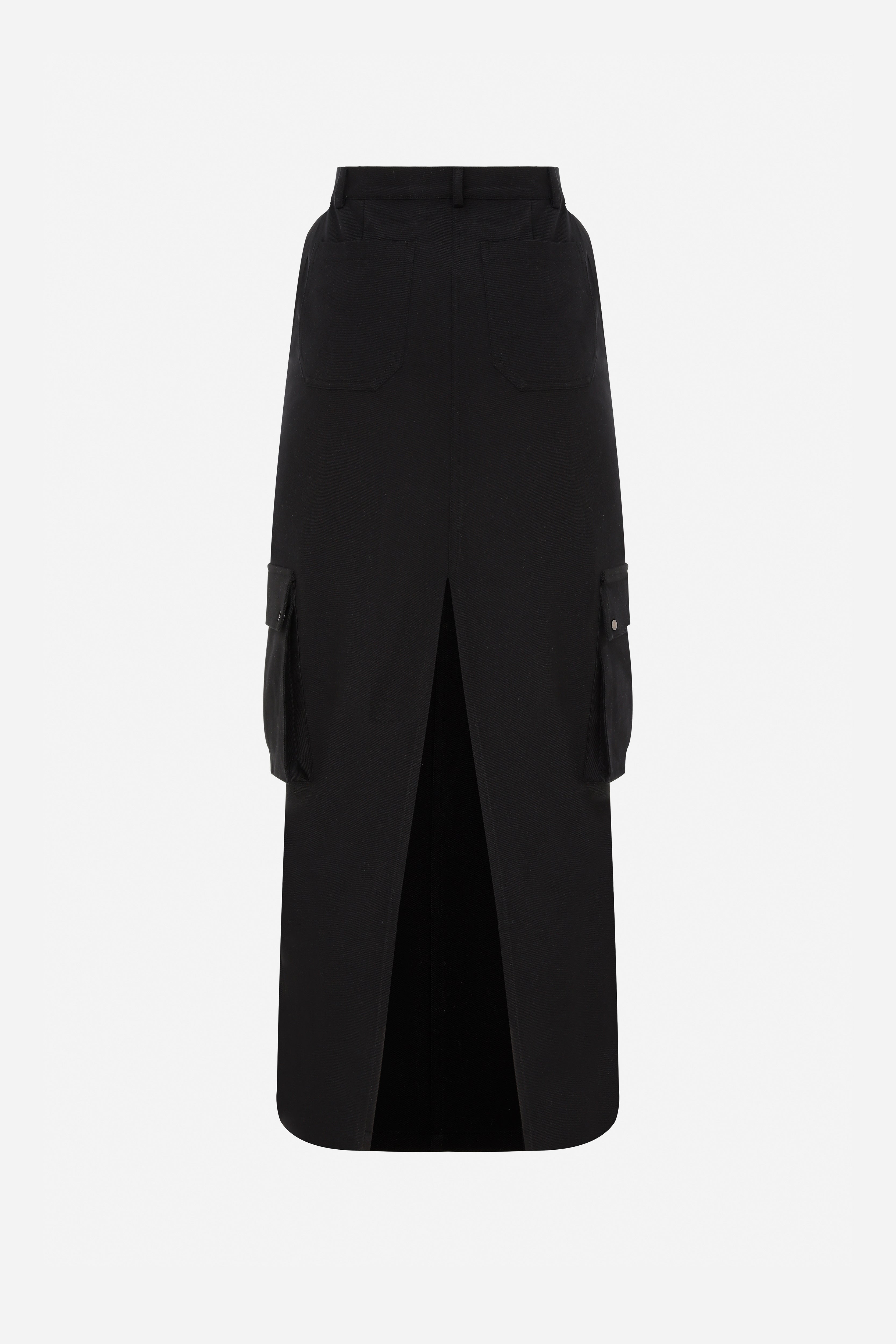 SASHA - CARGO MIDI SKIRT BACK SLIT