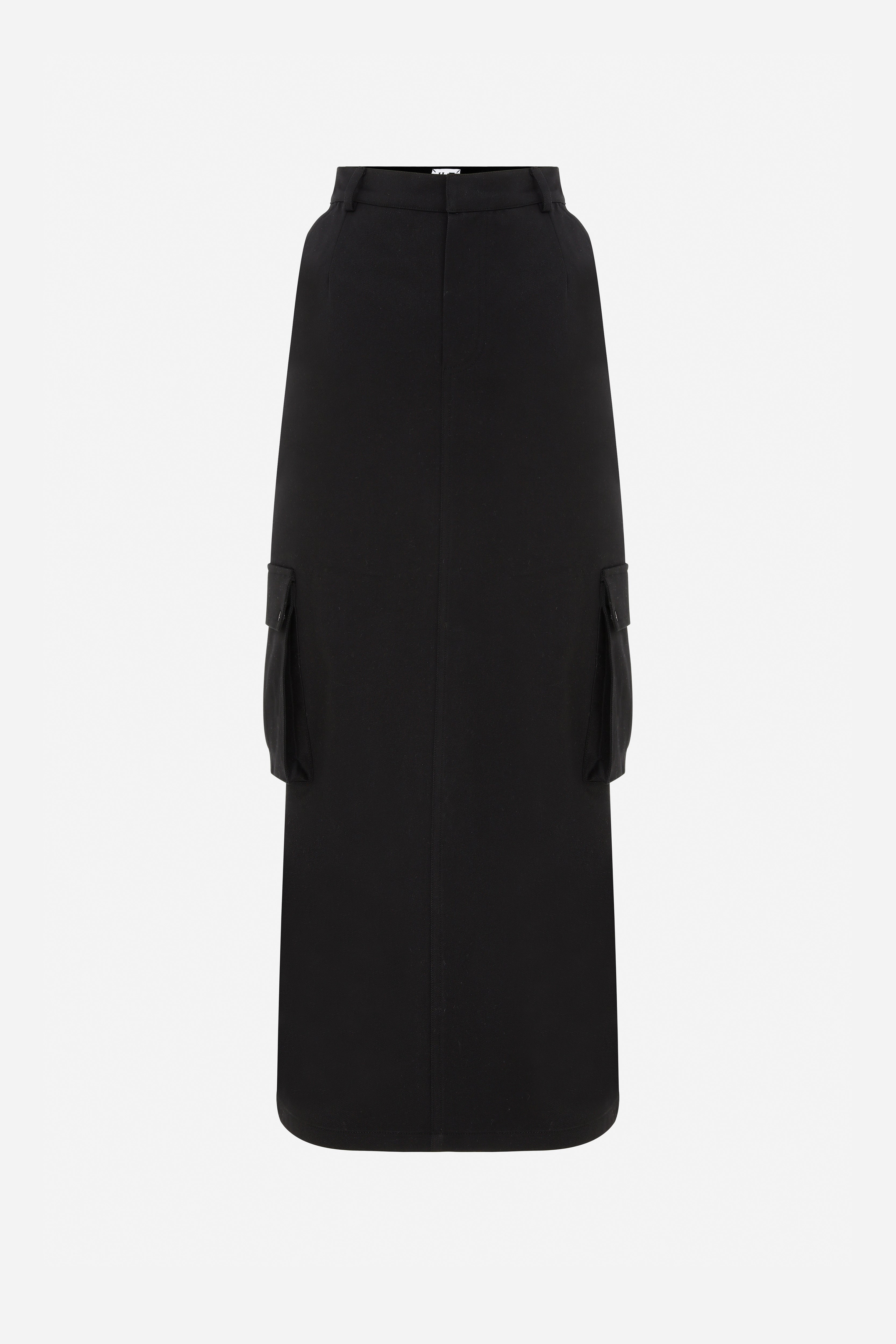 SASHA - CARGO MIDI SKIRT BACK SLIT