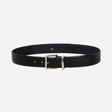ILA - Leather Belt with Gold Buckle