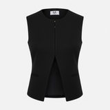 Romy - Tailored Vest in Black