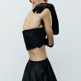 Mirelle - Leather Gloves in Black