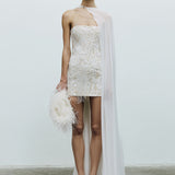 Yulia - Embroidered Collar Cape