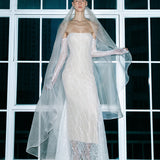 Lya - Hand-Beaded Off-Shoulder Lace Maxi Dress With Inner Corset