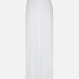 Aditi-Linen Midi Skirt With Twist in White