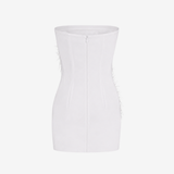 Lina - Balenli Straplez Mini Elbise