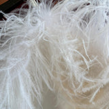 Bex - Triangle Neck Feathered Midi Dress