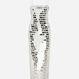 Duffy - Midi Dress With Hand Stitched Mirrors