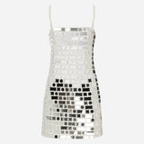 Duffy - Mini Dress With Hand Stitched Mirrors