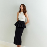 Rachel - Peplum Detaylı Midi Etek