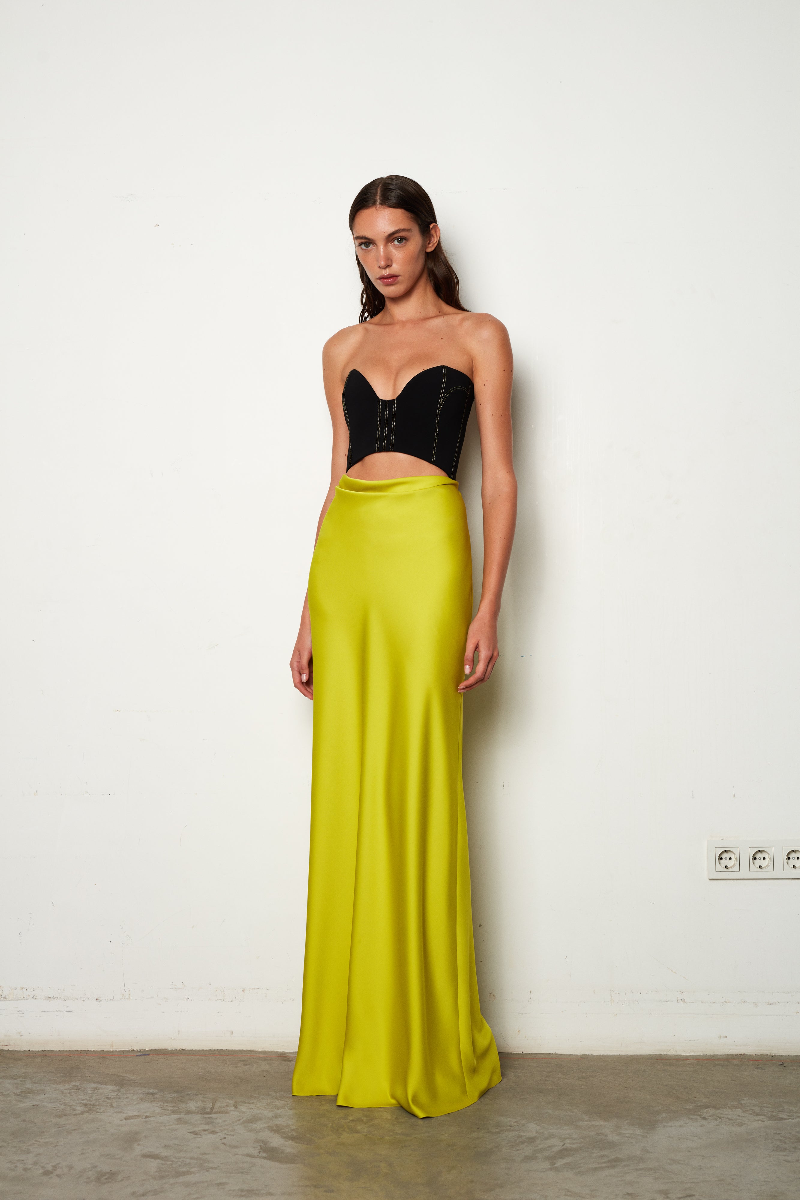 Pina - Corsetry Inspired Strapless Maxi Dress