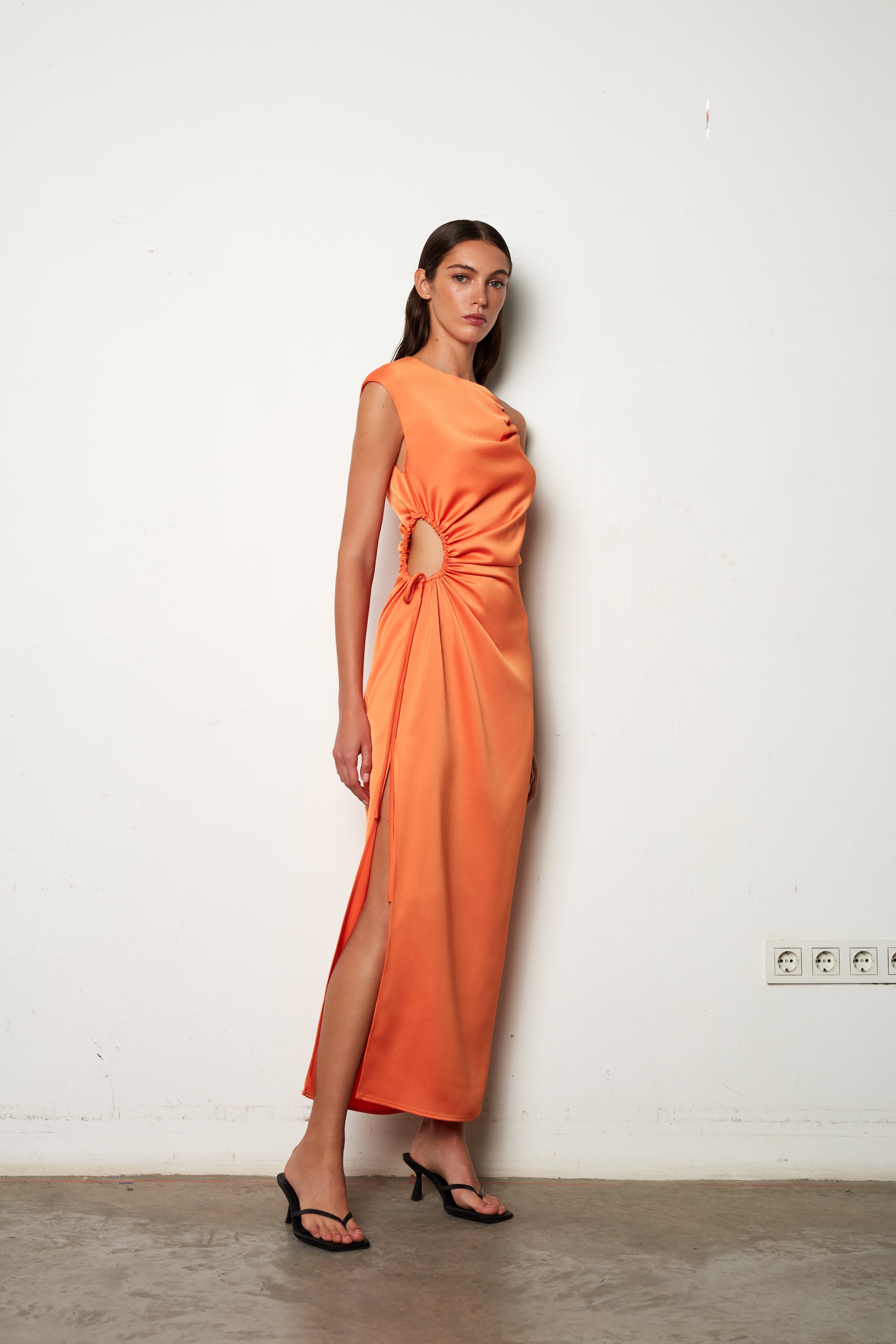 Grace - Midi Dress With Side Cut-Out And Side Slit