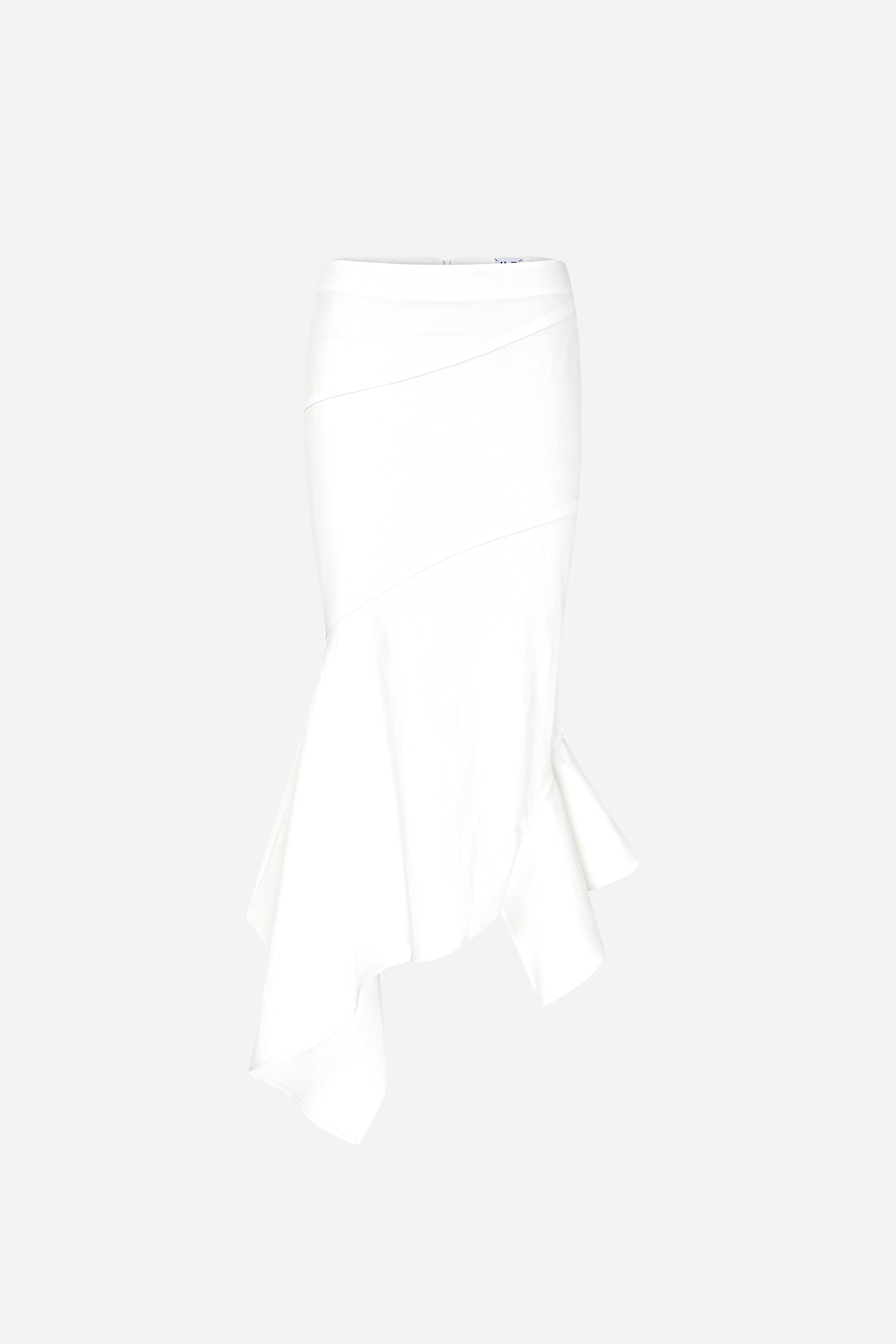 Lin - Midi Skirt With Asymmetrical Hem