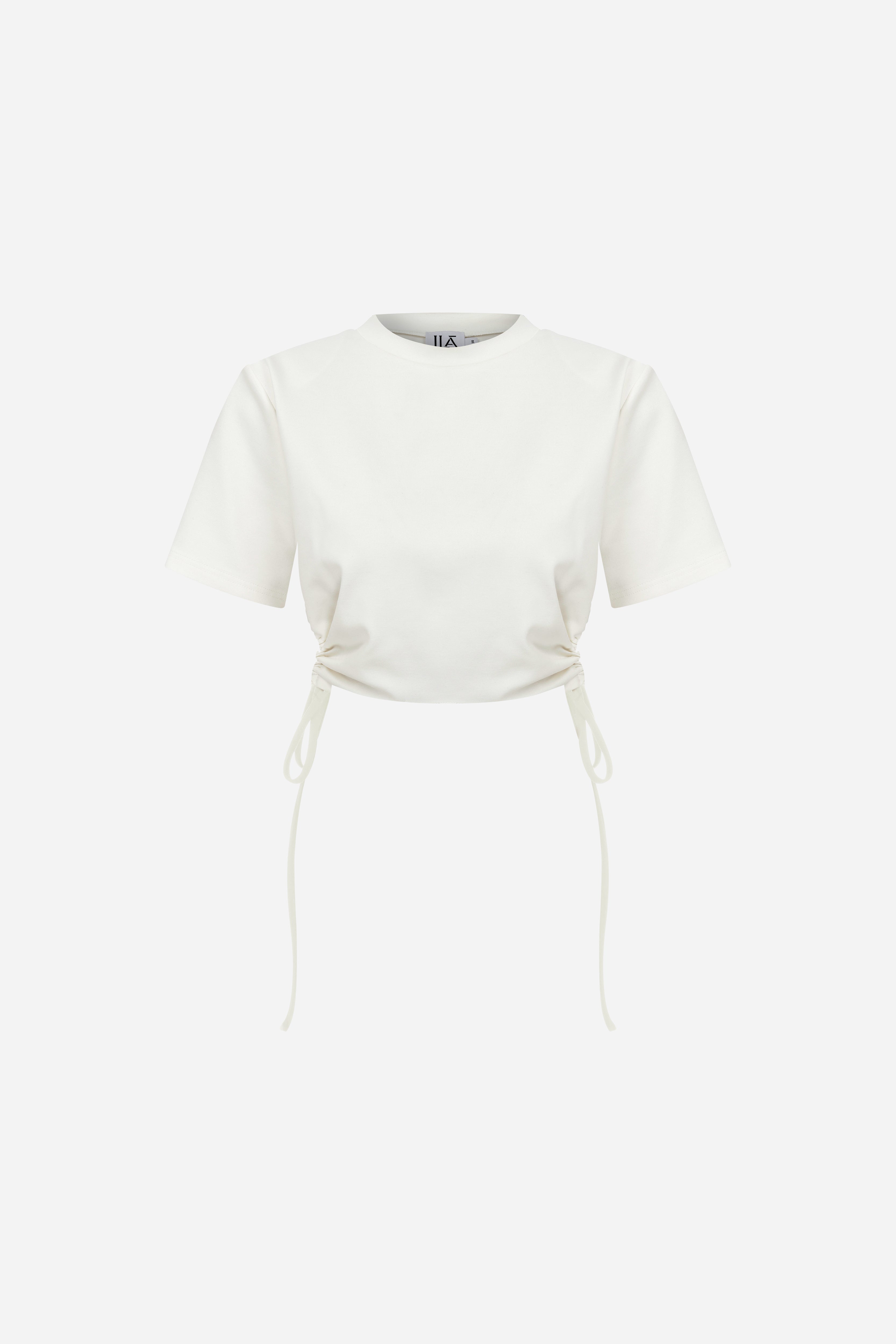 Viva - Cropped Tshirt With Side Detail