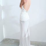 Gloria - Back Detailed Jersey Maxi Dress