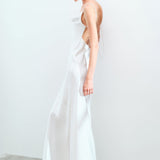 Vela - Cowl Neck Satin Maxi Dress