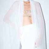 Iva - Choker Detaylı Şifon Pelerin