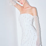 Alice - Strapless Embellished Sequin Mini Dress