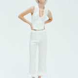 Terry - Applique Detailed Vest