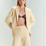 Erica - Saten Yakalı Normal Kesim Blazer Ceket