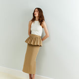Rachel - Midi Skirt With Peplum