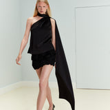 Rosemary - 3D Rose Pattern Mini Skirt