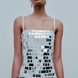 Duffy - Midi Dress With Hand Stitched Mirrors