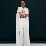 Lumi - Pleated Chiffon Cape