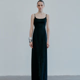 Victoria-Linen Slip Dress