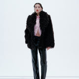 Cherry - Kahverengi Vegan Deri Pantolon