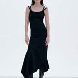 Beatriz - Double Strapped Knitted Midi Dress