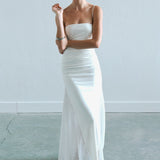 Elle - Midi Dress with Side Sequin Details and Draping